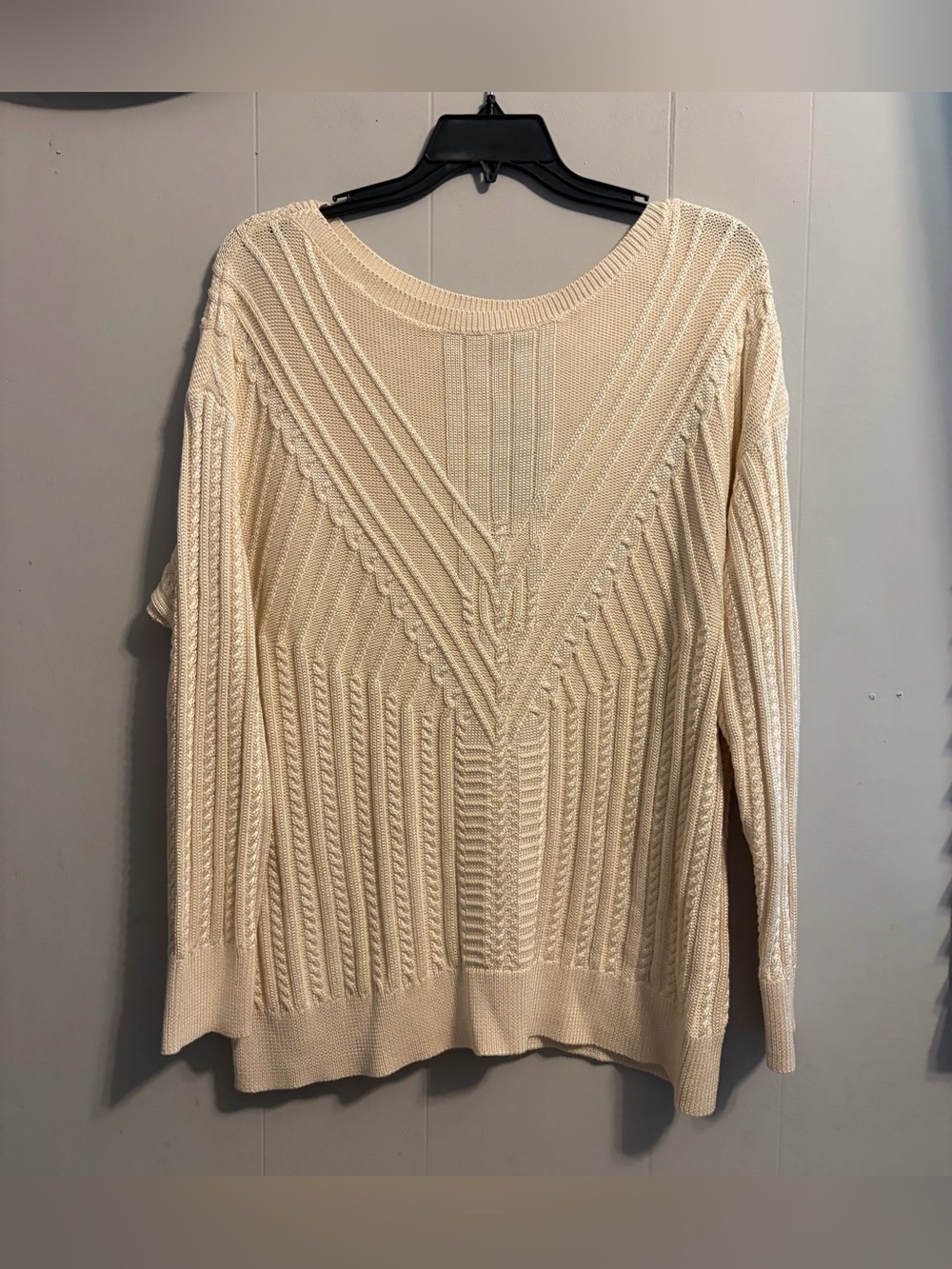 Lauren Ralph Lauren Cream Cable-Knit Women's Sweater